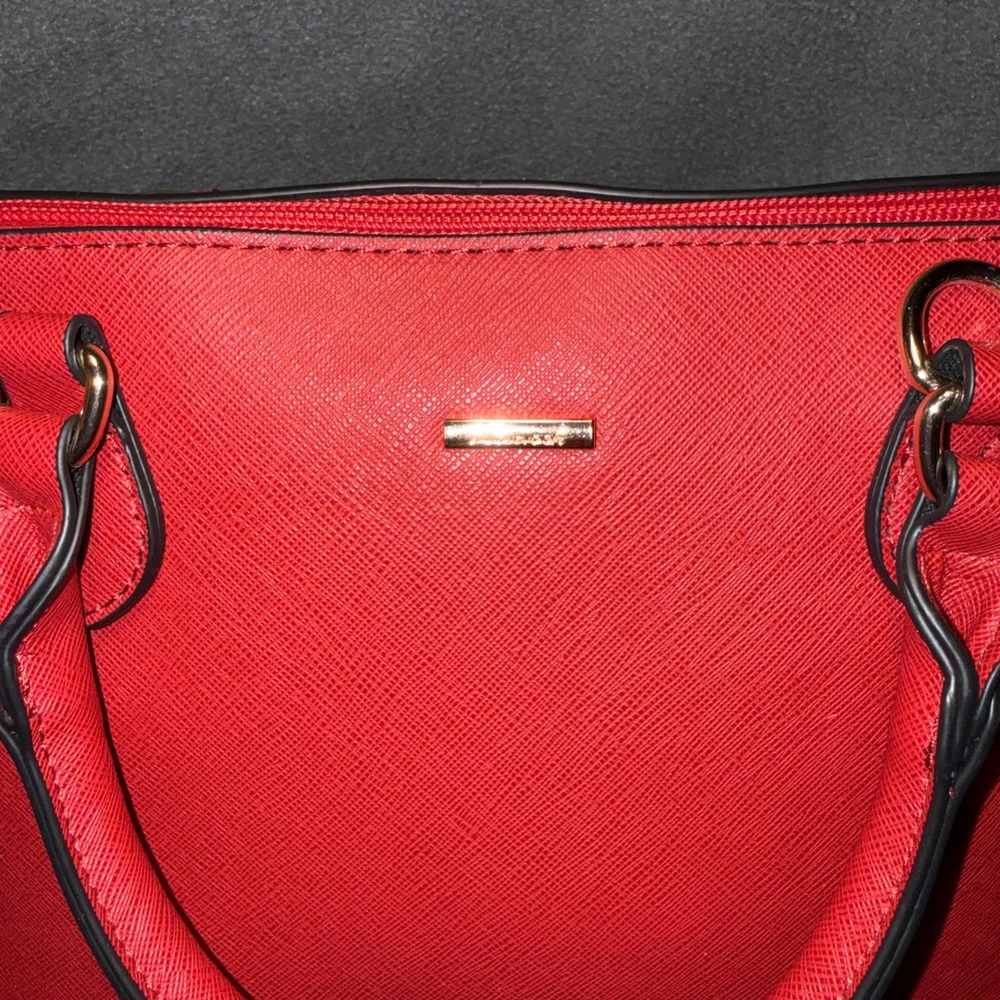 Lovevook Satchel Dome Bag Crossbody Strap Red‎ Medium Purse - Picture 2 of 9